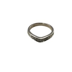 14 Karat Weißgold und Diamant-Hochzeitsring