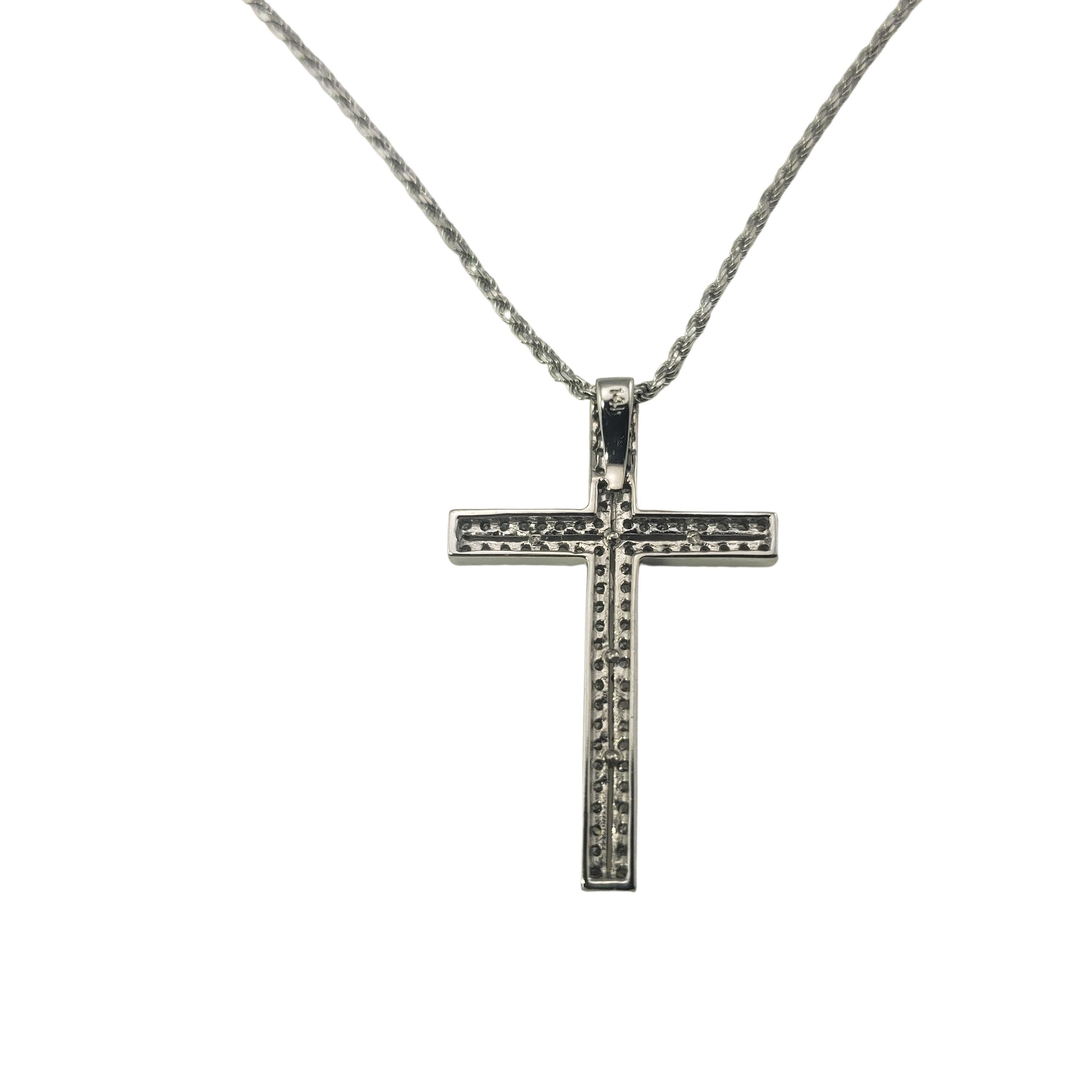 single diamond cross necklace