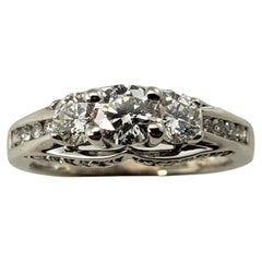 14 Karat White Gold Diamond Engagement Ring