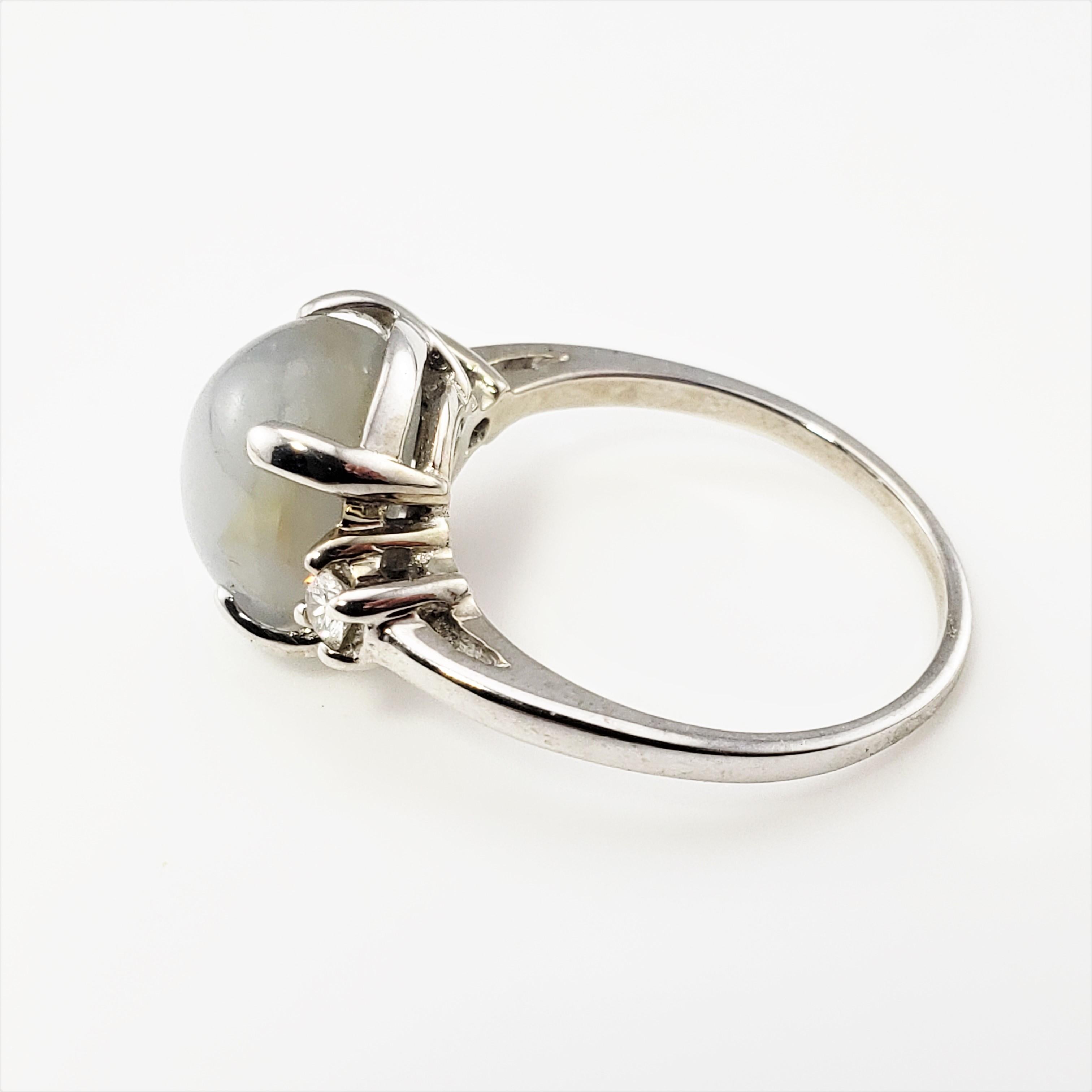 white star sapphire ring