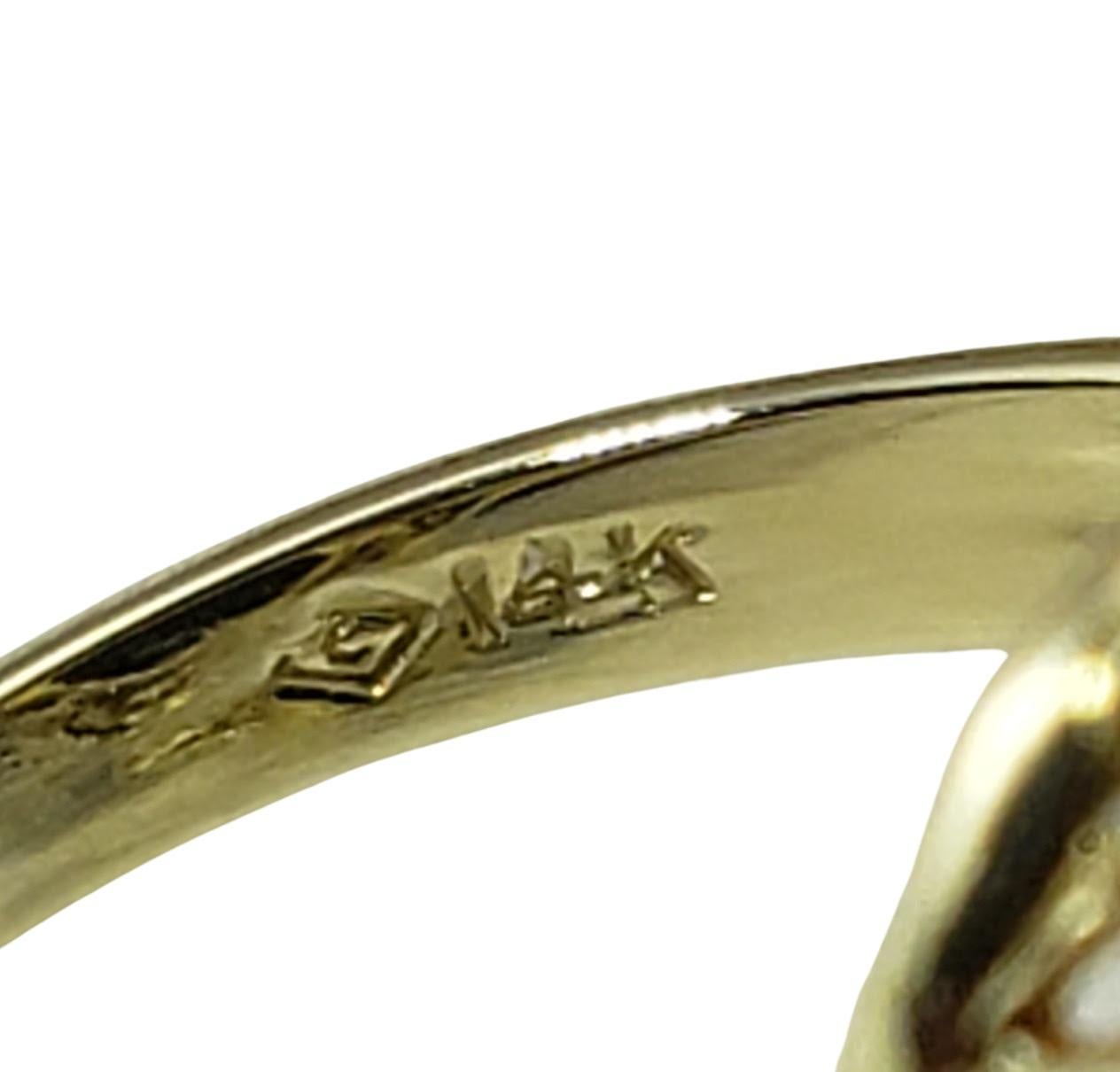 Women's Vintage 14 Karat White Gold Onyx Cameo Ring