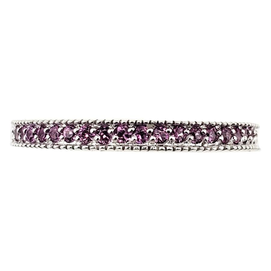 14 Karat White Gold Pink Sapphire Ring For Sale