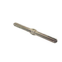 14 Karat Yellow and White Gold and Diamond Bar Pin
