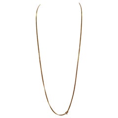 Vintage 14 Karat Gelbgold 22 Gm Kette Halskette 35 Zoll lang