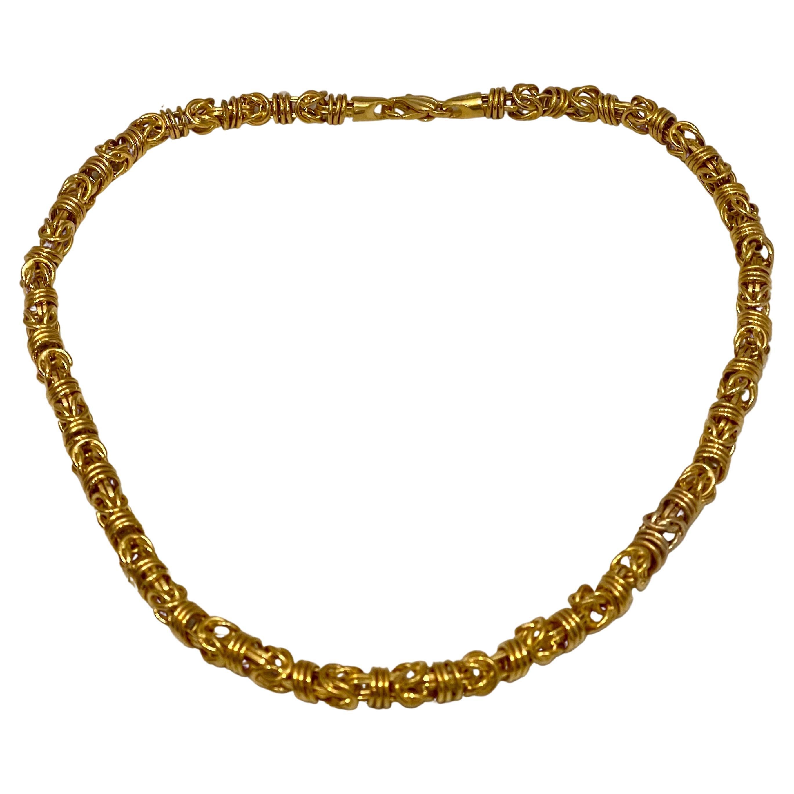 Vintage 14 Karat Gelbgold 28,5 Gm,  Verdreht  Kette Halskette 17