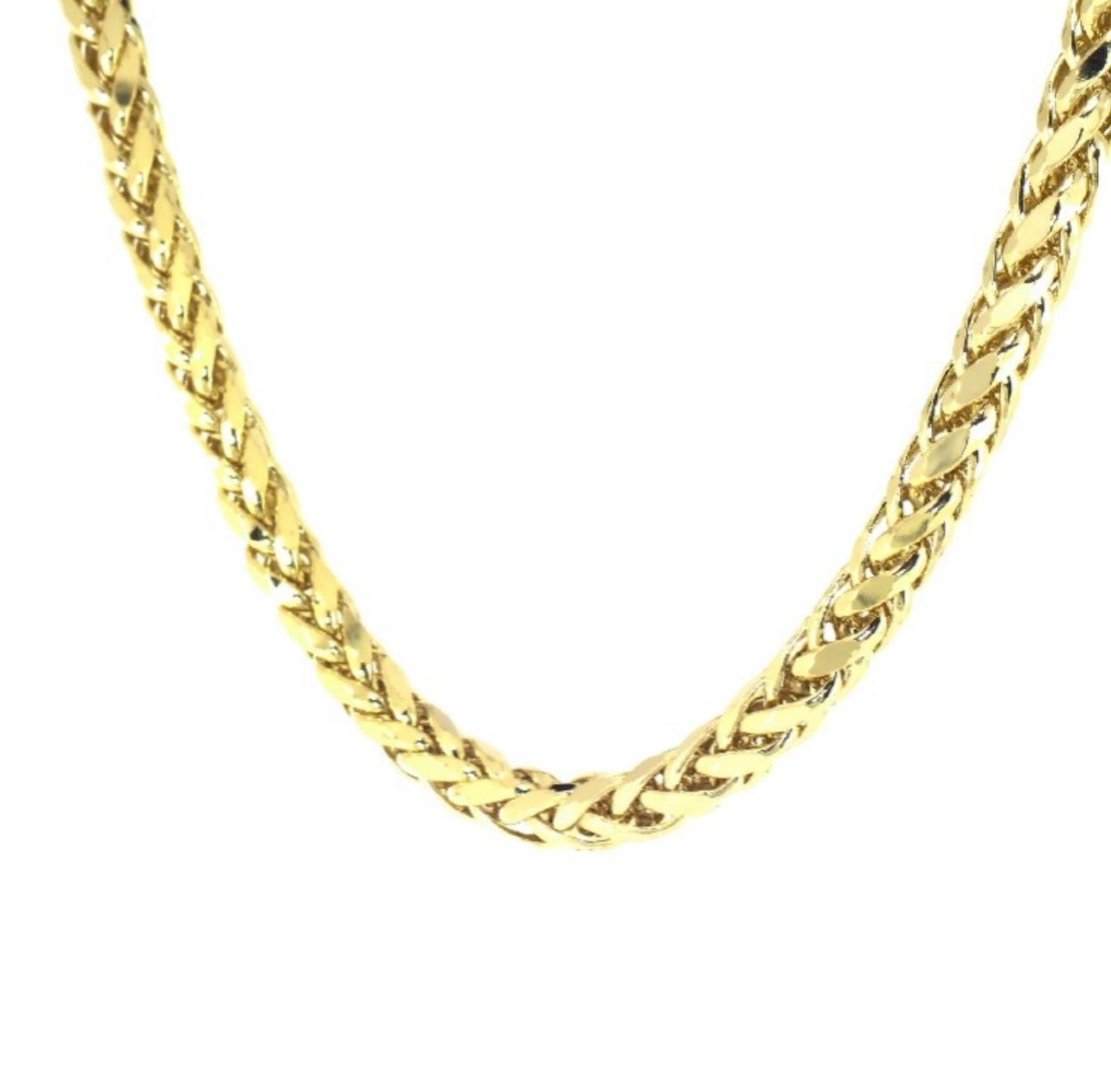14 Karat Gelbgold 70 Gm, Weizenkette Halskette Oper im Zustand „Hervorragend“ in New York, NY