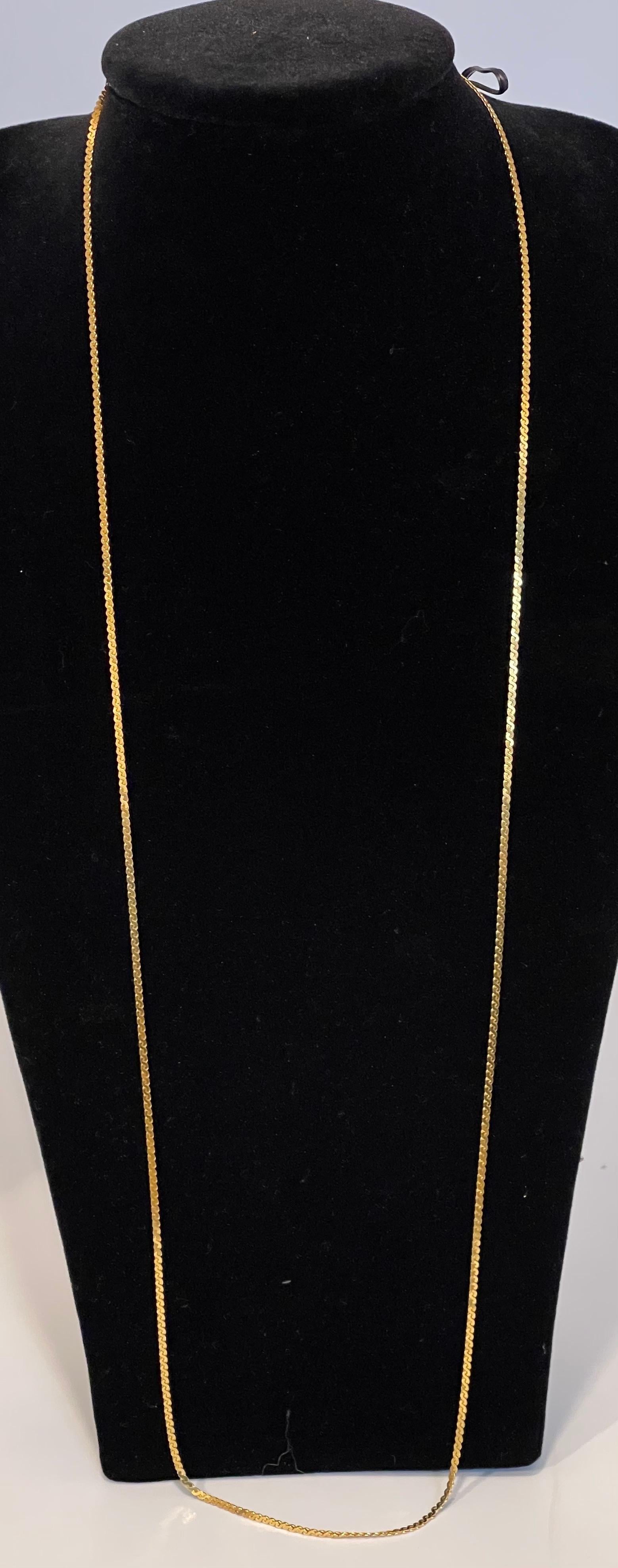 Vintage 14 Karat Yellow Gold 8 Gm Chain Necklace 2
