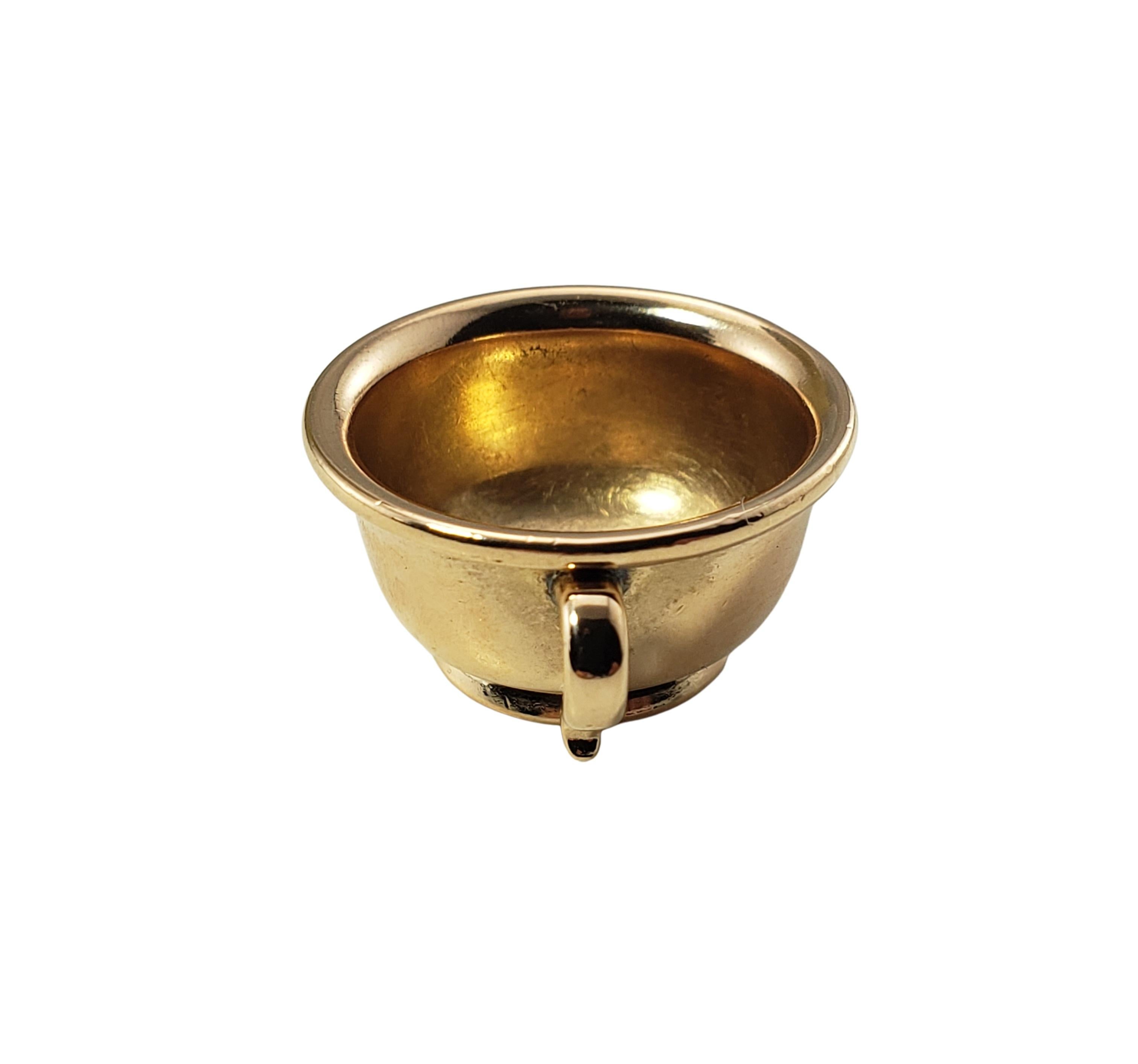 14 Karat Yellow Gold and Diamond Teacup Charm 3