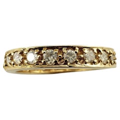 Used 14 Karat Yellow Gold and Diamond Wedding Band Ring