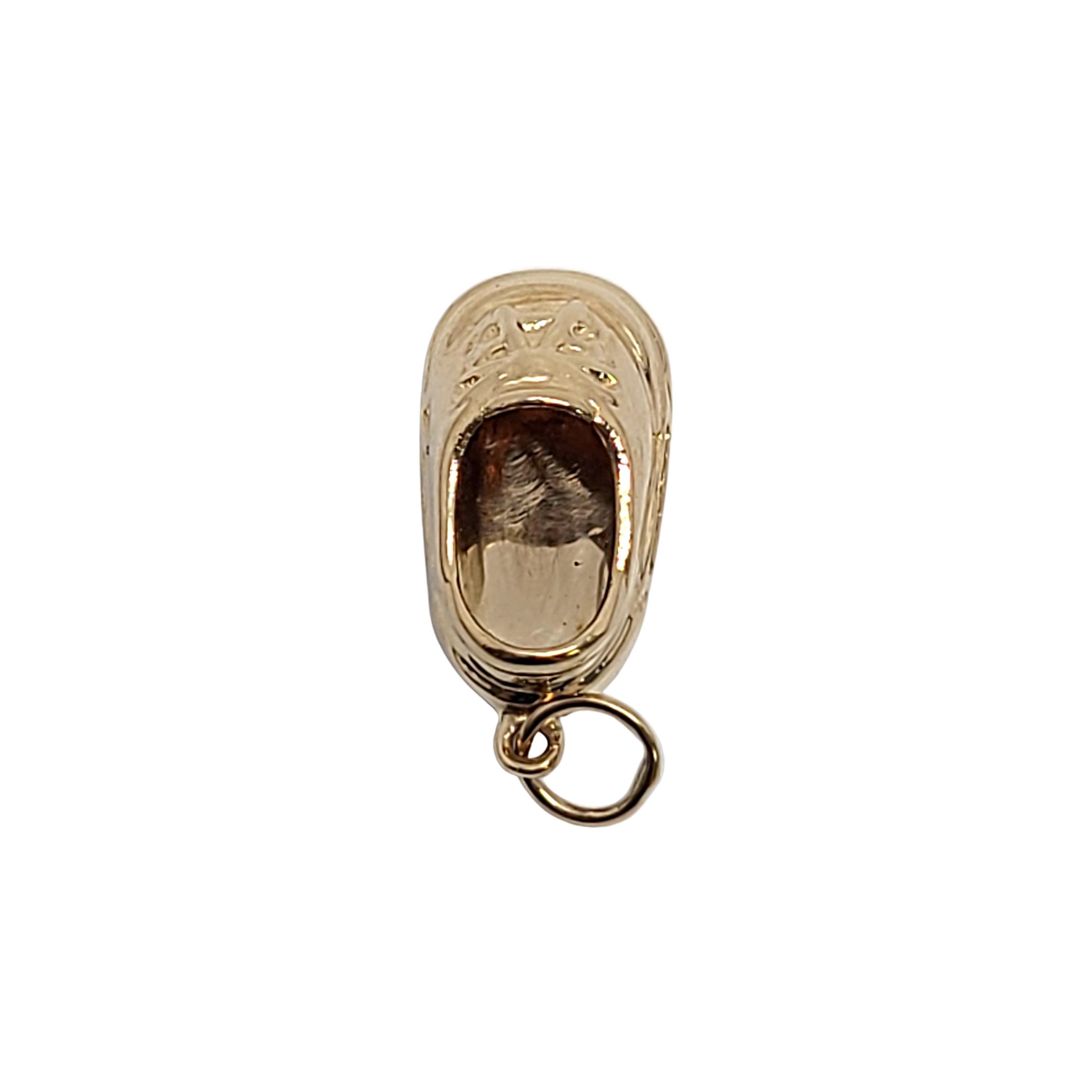 Women's Vintage 14 Karat Yellow Gold Baby Shoe Charm