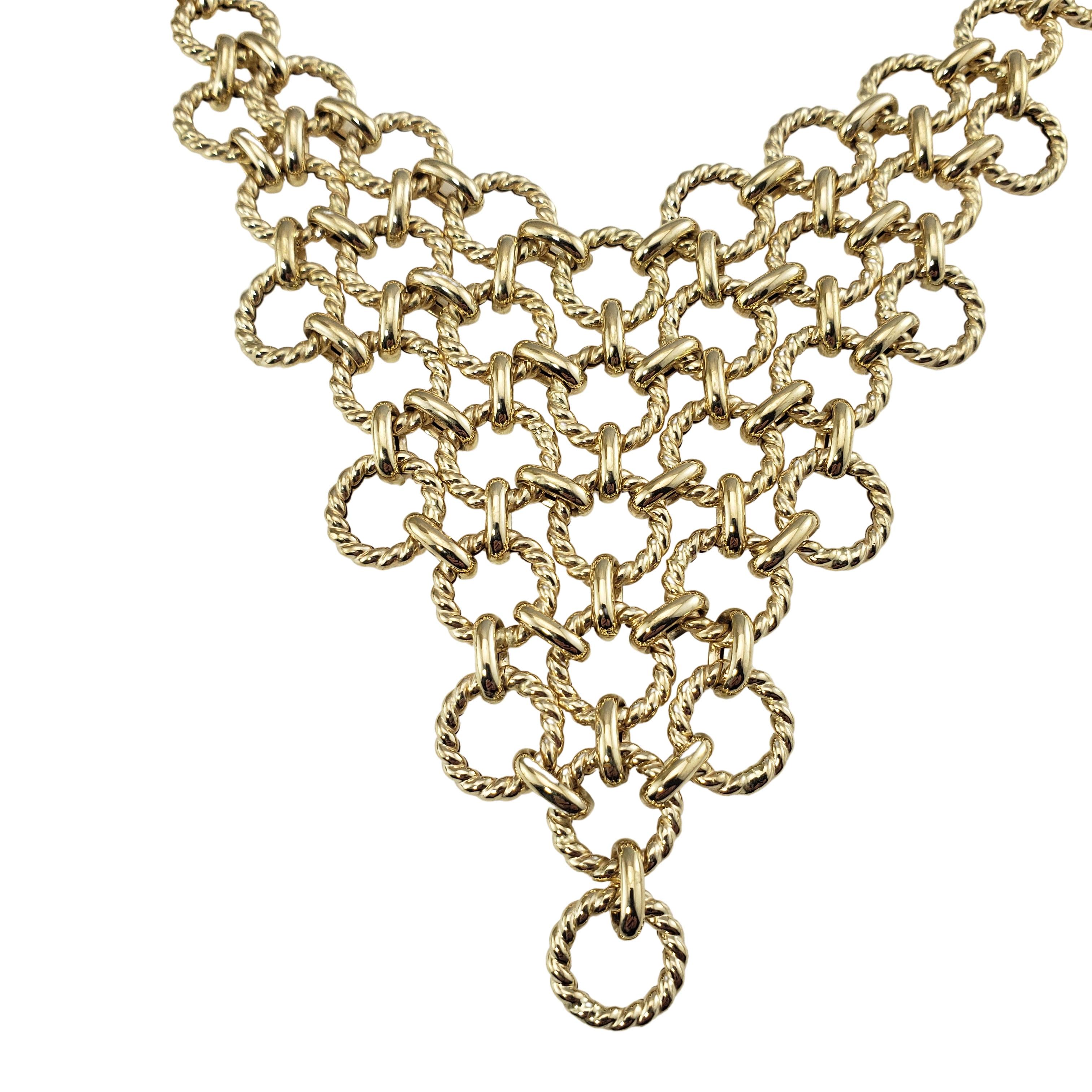 Women's 14 Karat Yellow Gold Bib Necklace
