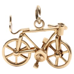 Vintage 14 Karat Yellow Gold Bicycle Charm