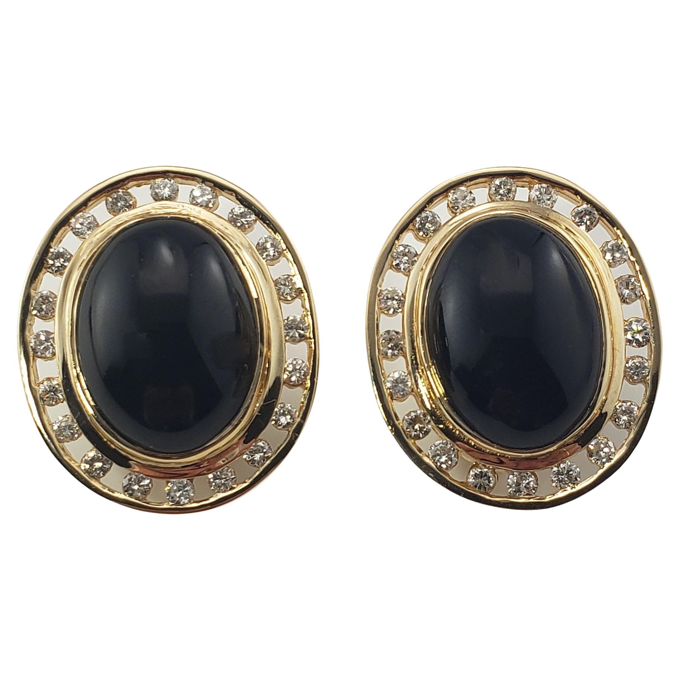 Chanel Camellia Onyx Yellow Gold Earrings at 1stDibs