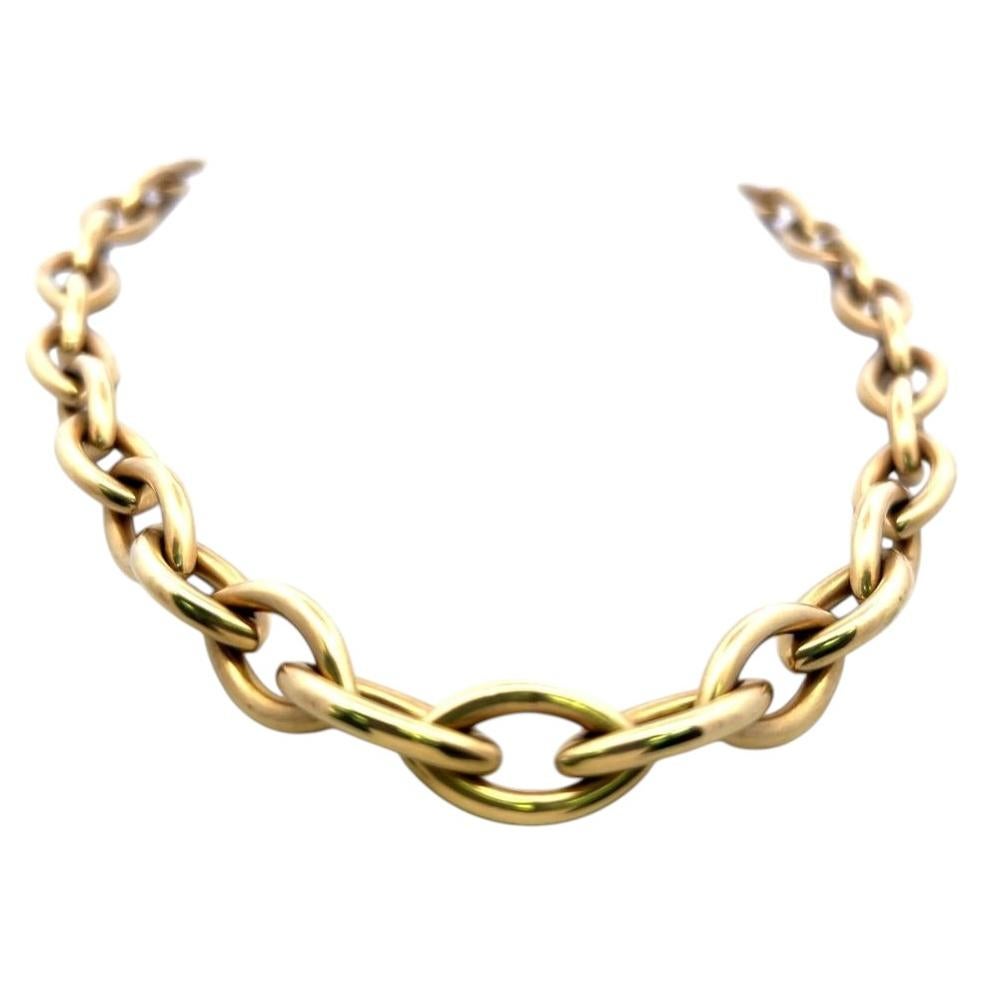 Collar vintage con cadena de oro amarillo de 14 quilates, 41,2 gramos, 45,7 cm