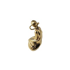 Vintage 14 Karat Yellow Gold Denmark Little Mermaid Charm #17052