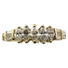 14 Karat Gelbgold Diamant-Hochzeits-/ Anniversary-Ring