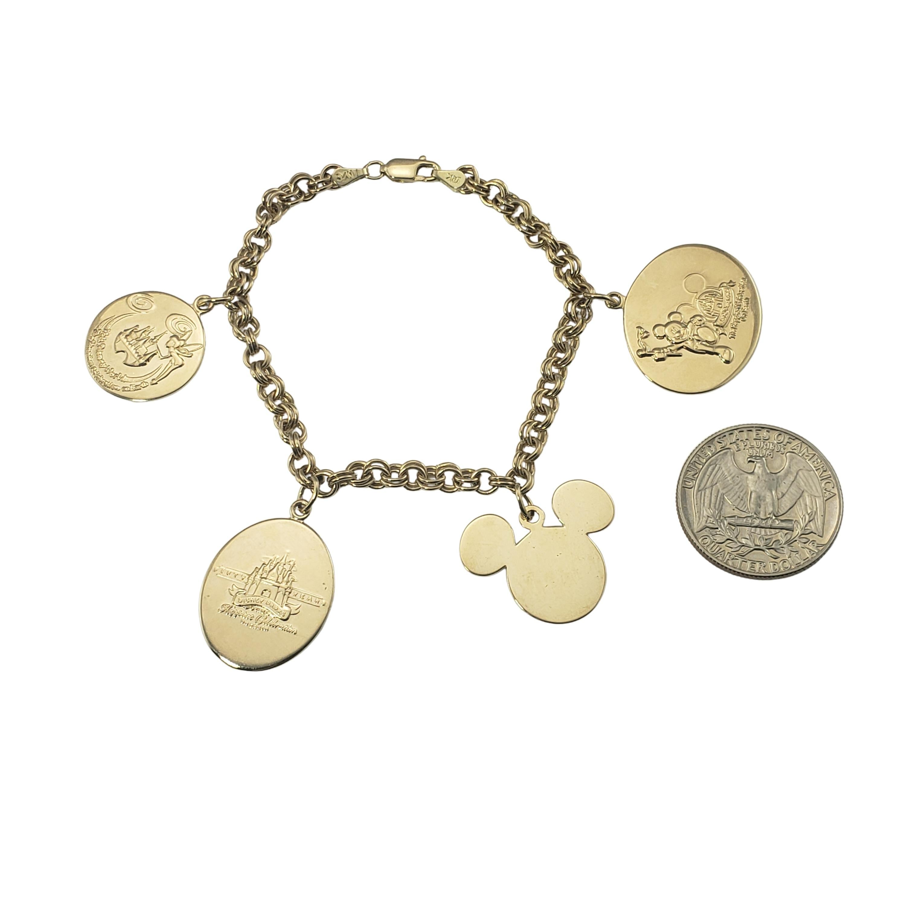 14 Karat Gelbgold Disney Limitierte Auflage Charm-Armband 3