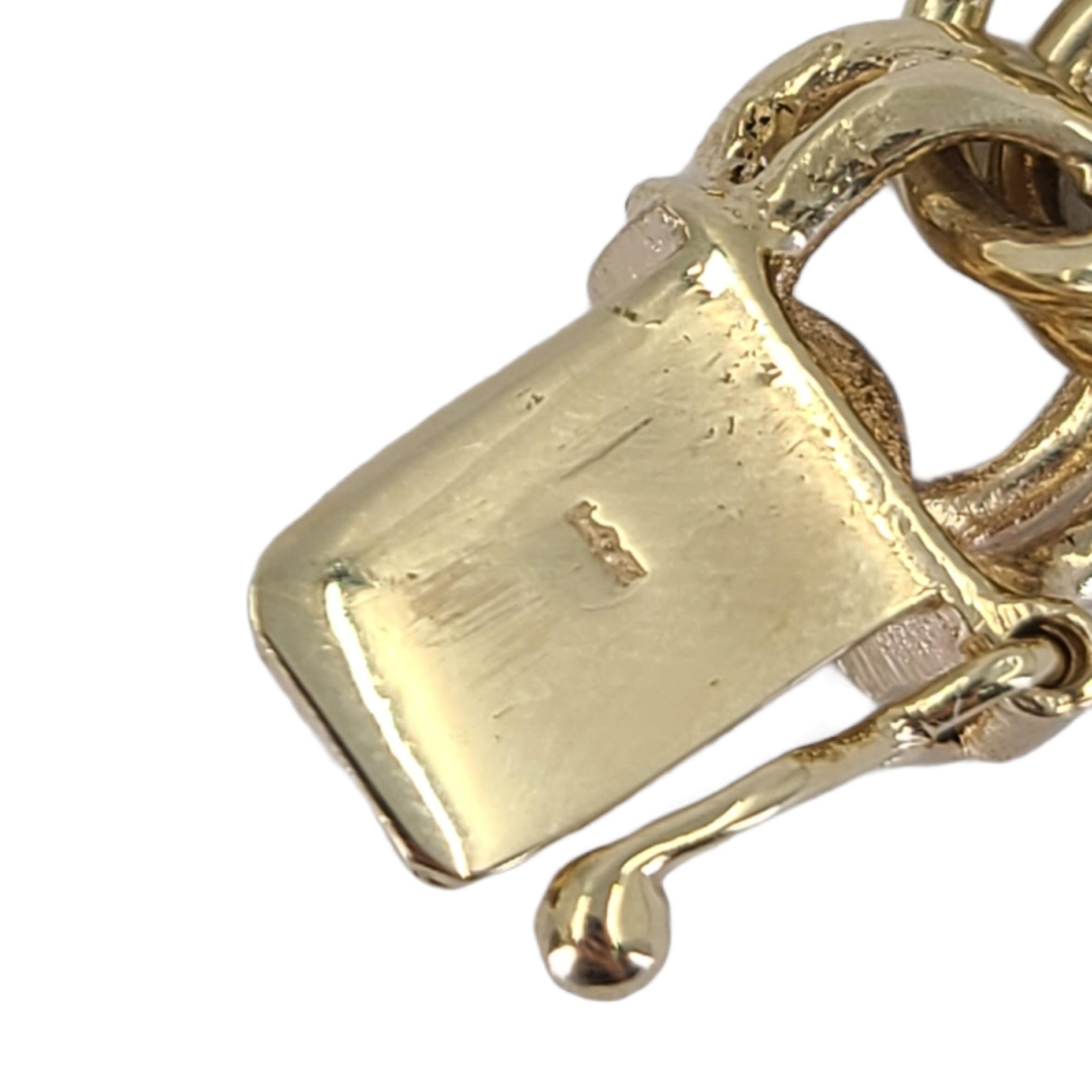 vintage 14 karat gold charm bracelet