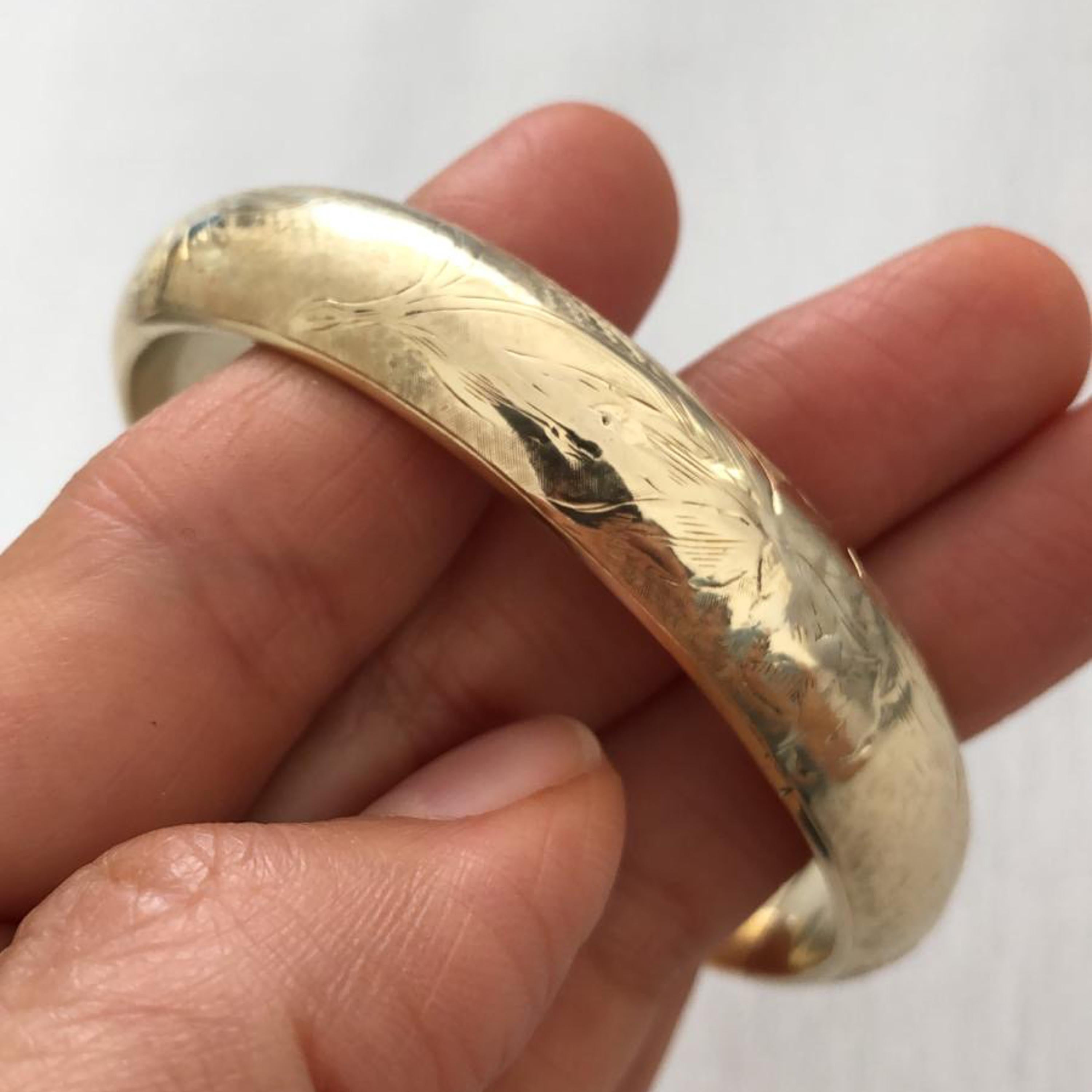 gold floral bracelet