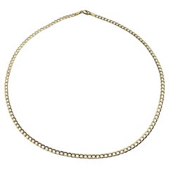 Vintage 14 Karat Yellow Gold Lightweight Curb Chain Necklace #15333