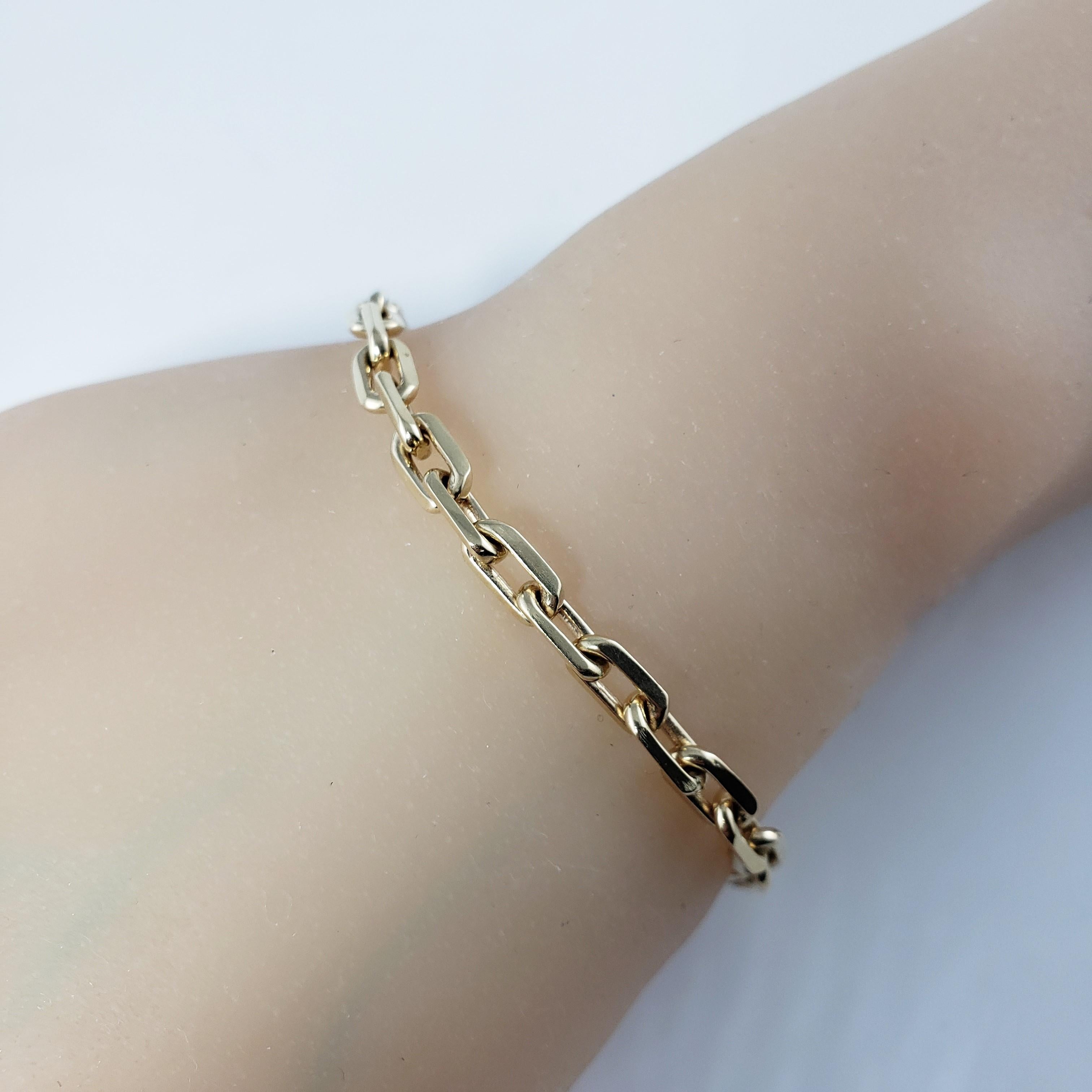 14 Karat Yellow Gold Link Bracelet 3