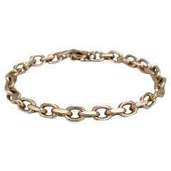 Vintage 14 Karat Yellow Gold Link Chain Bracelet