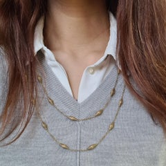 Vintage 14 Karat Yellow Gold Long Chain