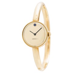 Vintage 14 Karat Yellow Gold Manual Wind Omega Watch