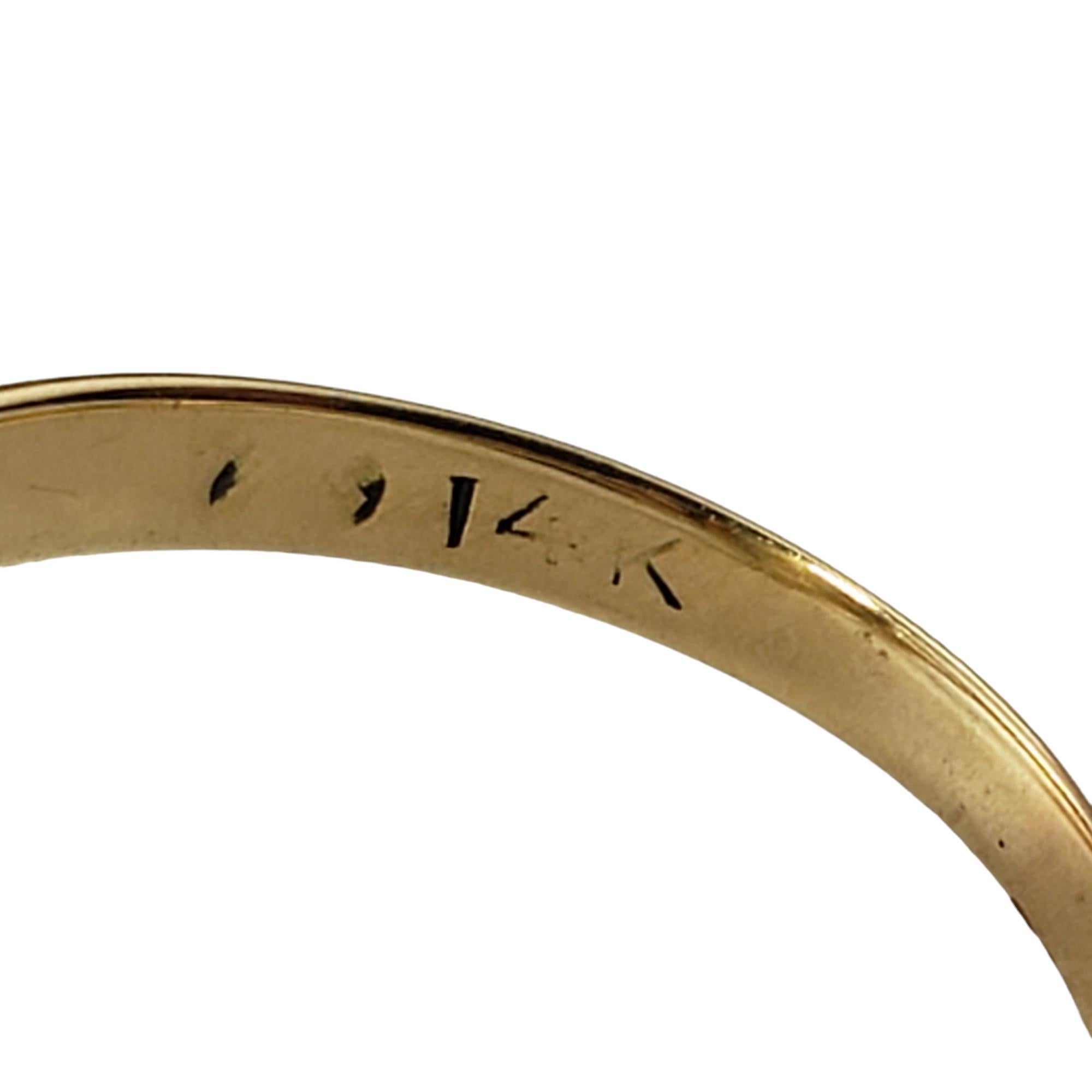 Vintage 14 Karat Gelbgold Moss-Achat-Ring Größe 4 #18097 im Angebot 1