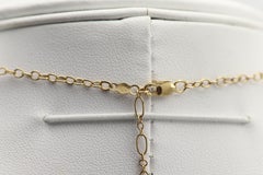 Vintage 14 Karat Yellow Gold Pearl Choker Beaded Chain with Amethyst Necklace