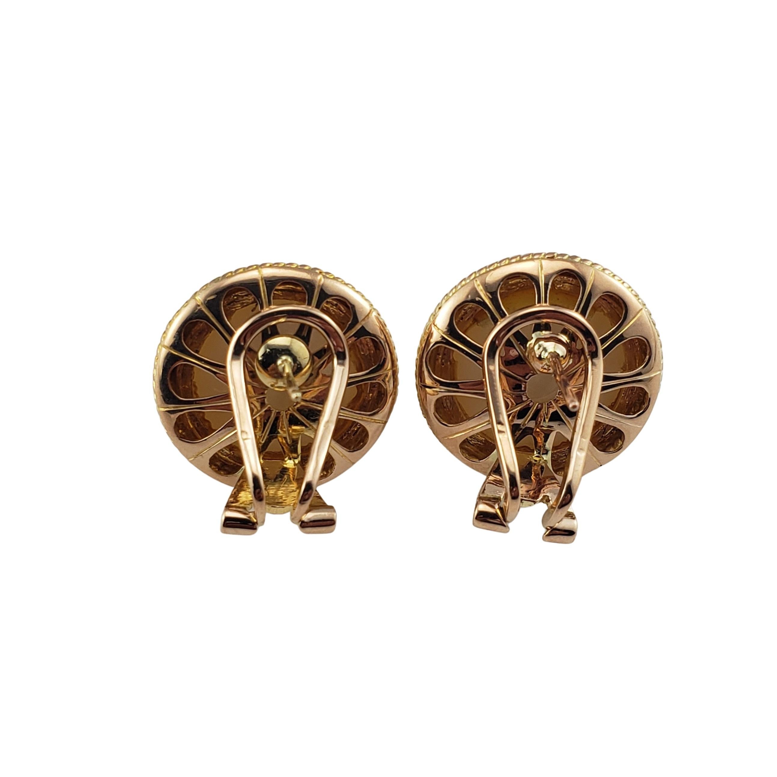 14 Karat Gelbgold Perlenohrringe Damen