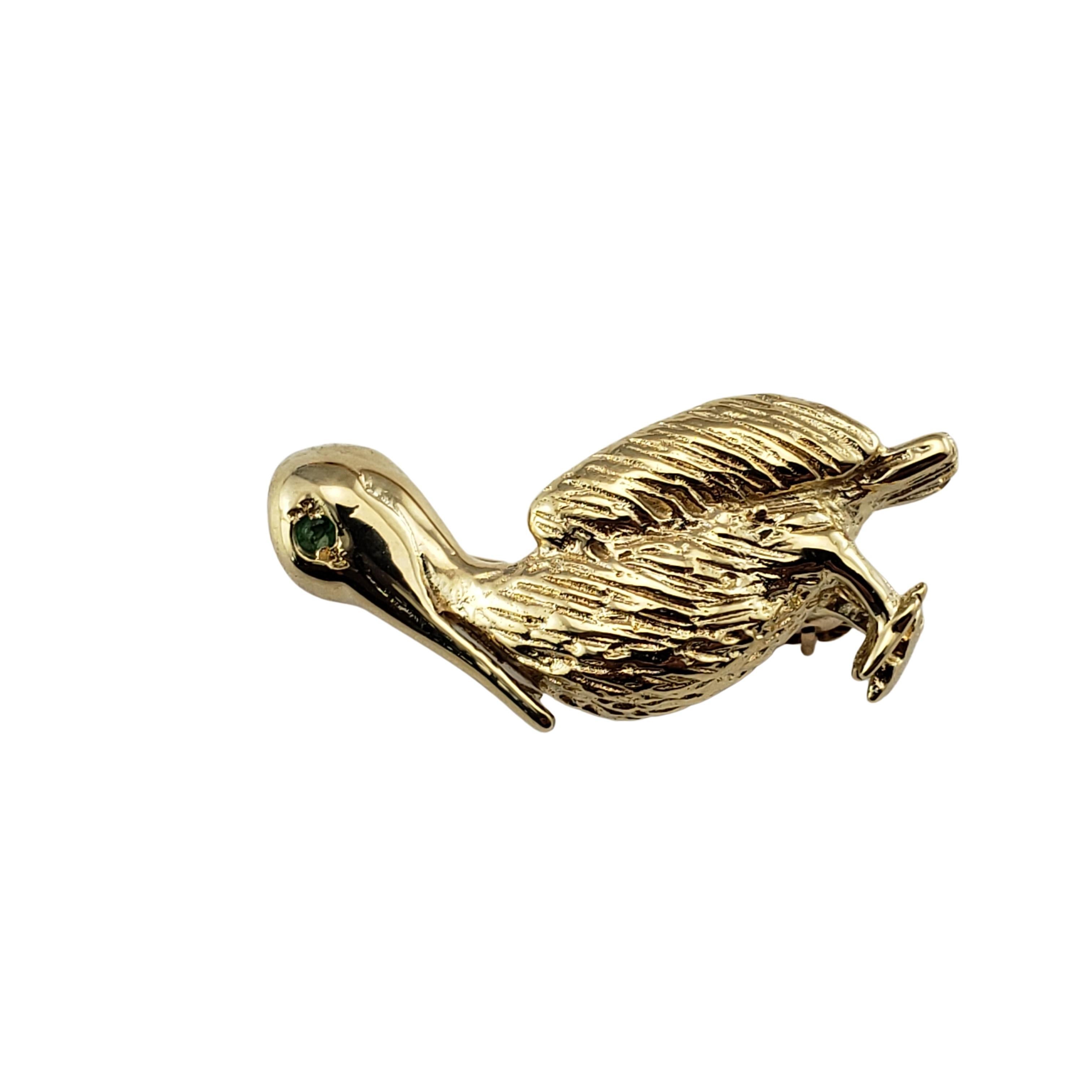 Unusual 1960s vintage pelican novelty brooch made in Soviet Russia