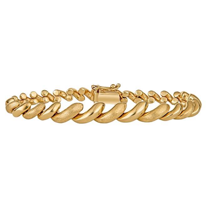 Vintage 14 Karat Yellow Gold San Marco Style Bracelet