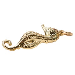 Vintage 14 Karat Yellow Gold Seahorse Charm