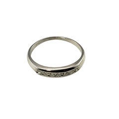 14 White Gold and Diamond Wedding Band Ring