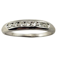 14 White Gold and Diamond Wedding Band Ring