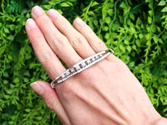 Bracelet vintage en or blanc 18 carats et diamants de 1,40 carat