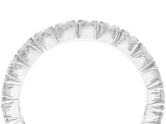 Vintage 1.43 Carat Diamond and Platinum Full Eternity Ring