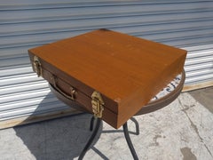 Vintage 144 pc. Set of Thai Nickel Bronze Flatware in Teak case