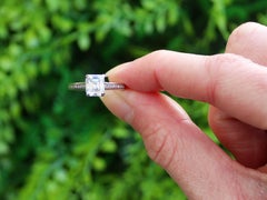 Vintage 1.45 Carat Diamond and Platinum Solitaire Engagement Ring