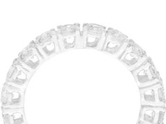Vintage 1.47 Carat Diamond and White Gold Full Eternity Engagement Ring