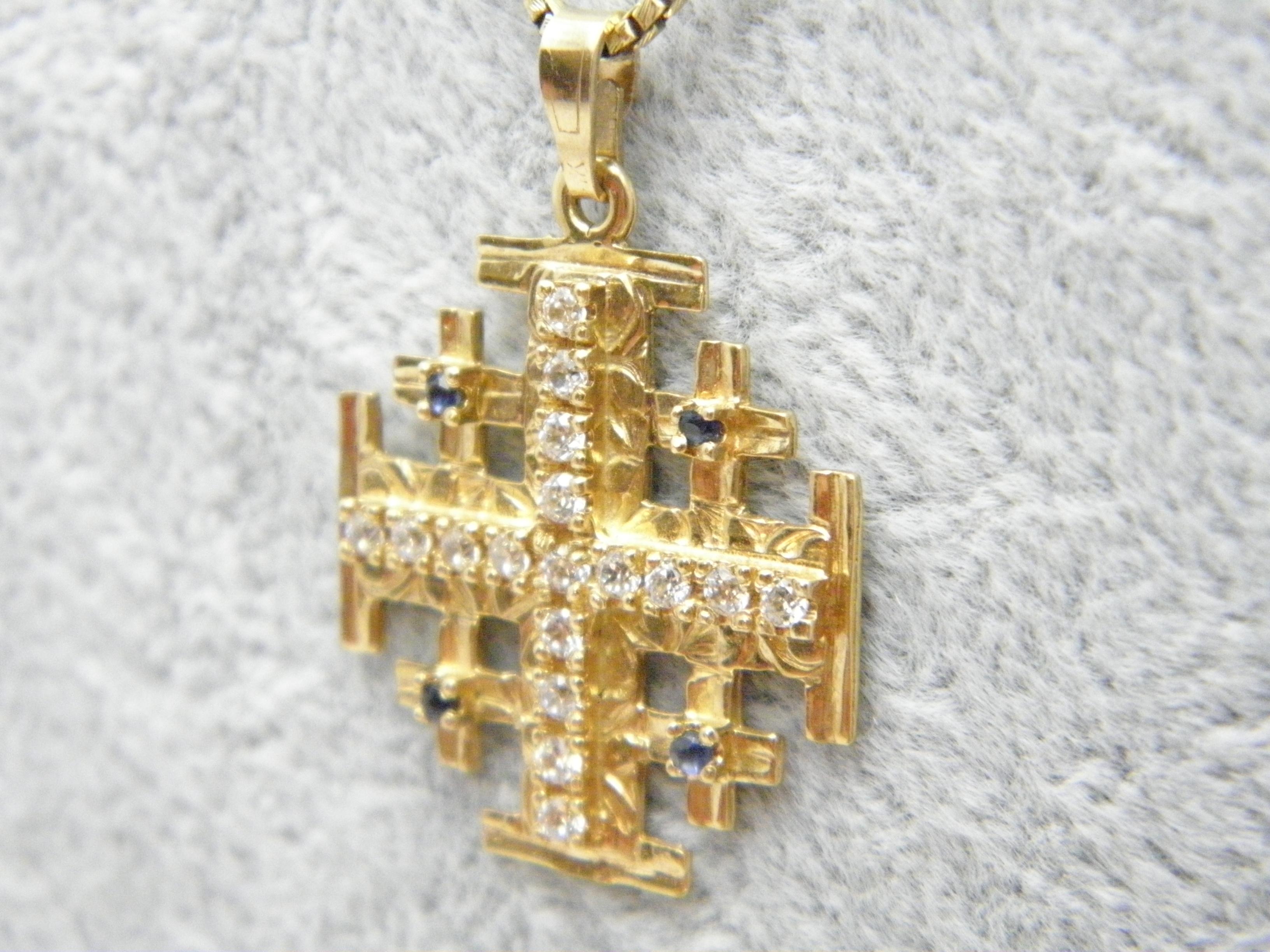 jerusalem cross gold