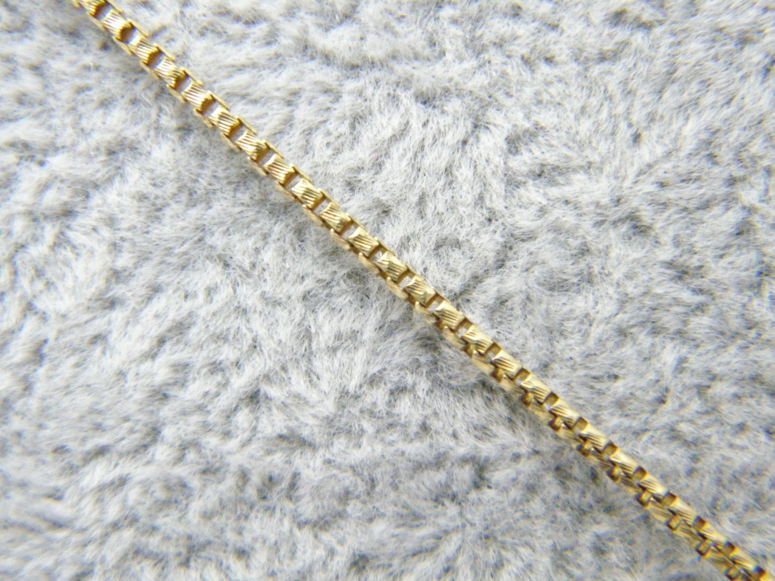 Round Cut Vintage 14ct Gold Heavy Jerusalem Cross Pendant Necklace Box Chain 585 19 Inch For Sale