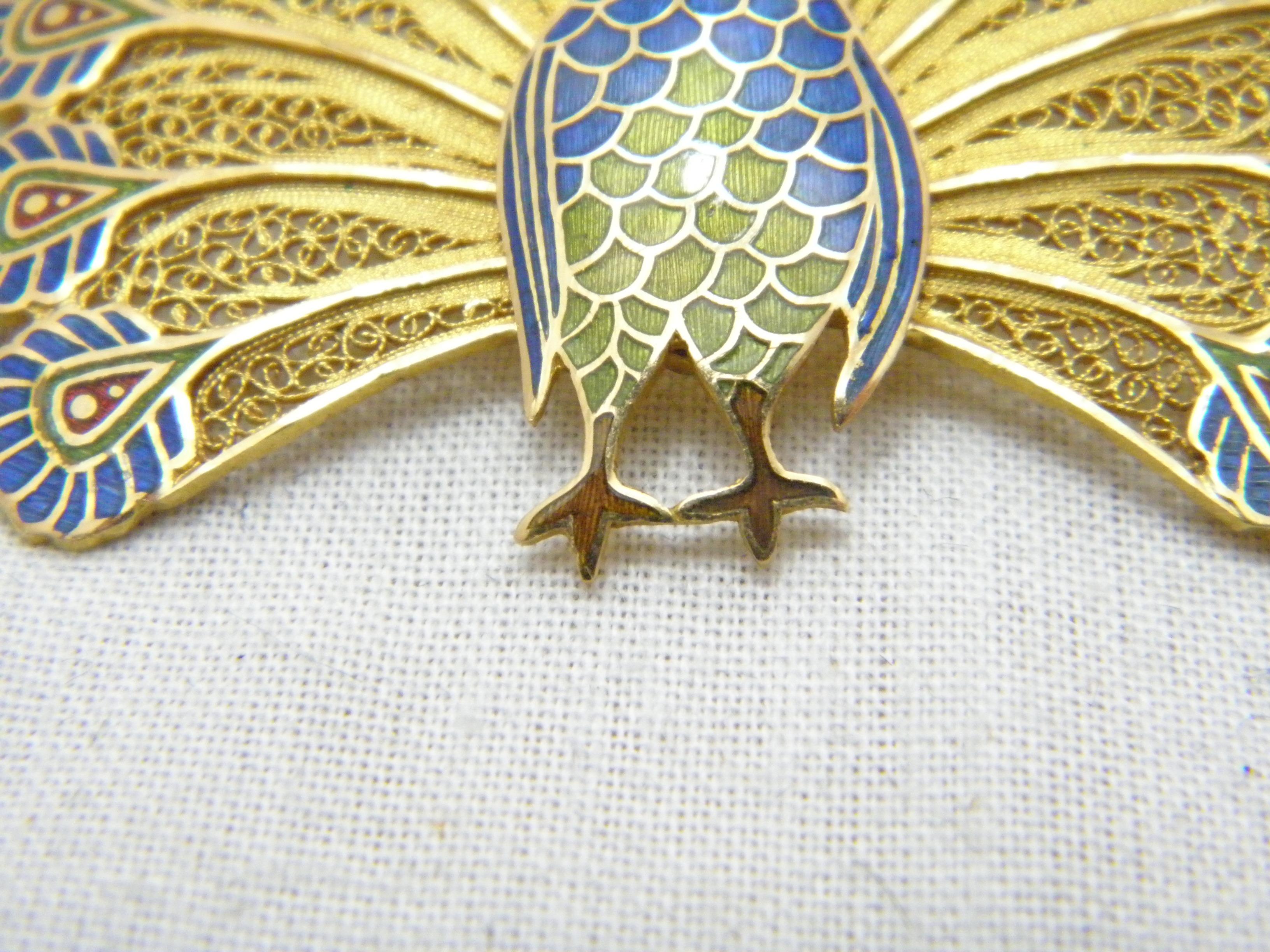 peacock pin