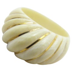 14 Karat Gold Ox Knochen Twist Siegel Trauerring O 7,25 585 Reinheit gewölbt