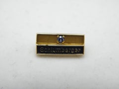 Vintage 14ct Gold Sapphire Schlumberger Brooch Pin c1960s 585 Purity Heavy