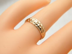 Vintage 14ct Rose Gold Keeper Style Signet Band Ring Size L 5.75 585 Purity