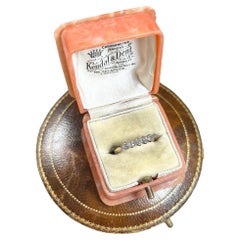 Vintage 14ct Yellow Gold Diamond Five Stone Ring