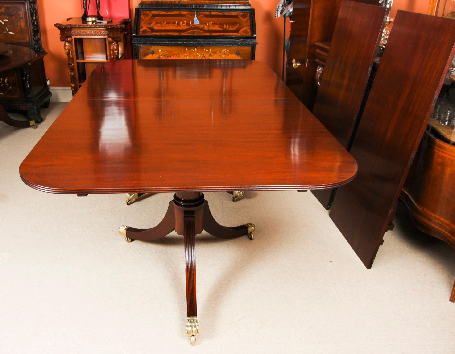 Vintage George III Revival Arthur Brettt Dining Table Mid 20th C 7