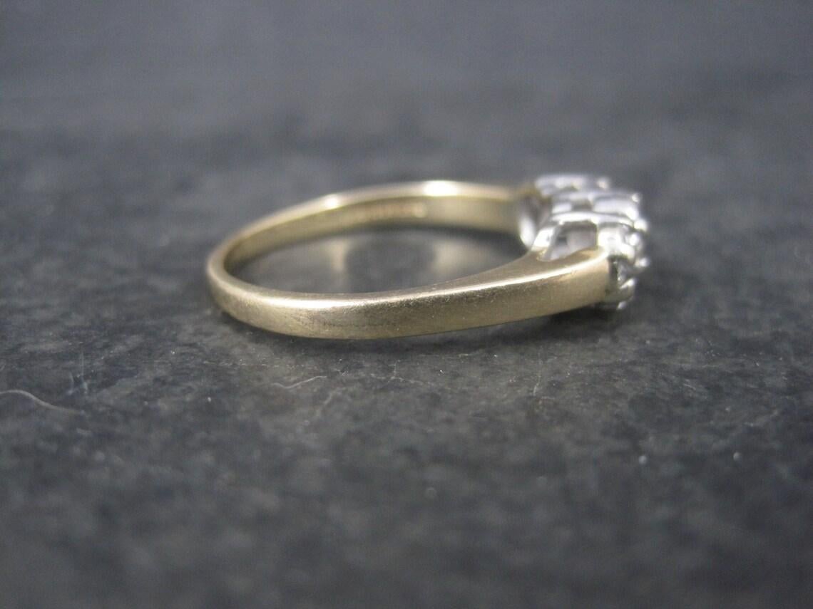 Art Deco Vintage 14k 1/2 Carat Diamond Cluster Ring For Sale